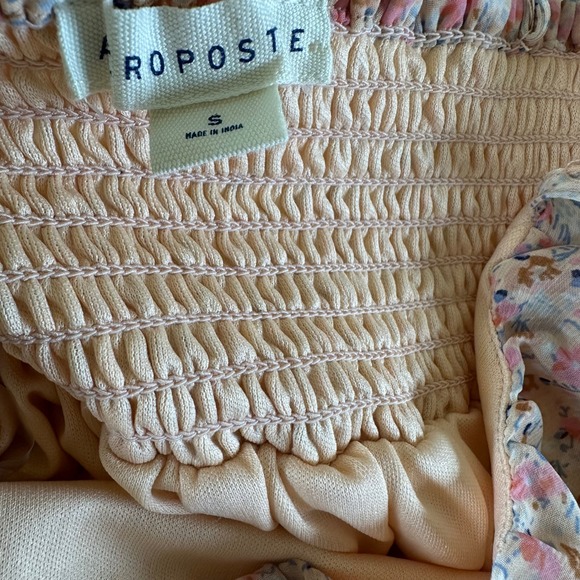 Aeropostale Tiered Ruffle Babydoll Sleeveless Coquette Floral Cottagecore Dress - Picture 4 of 6